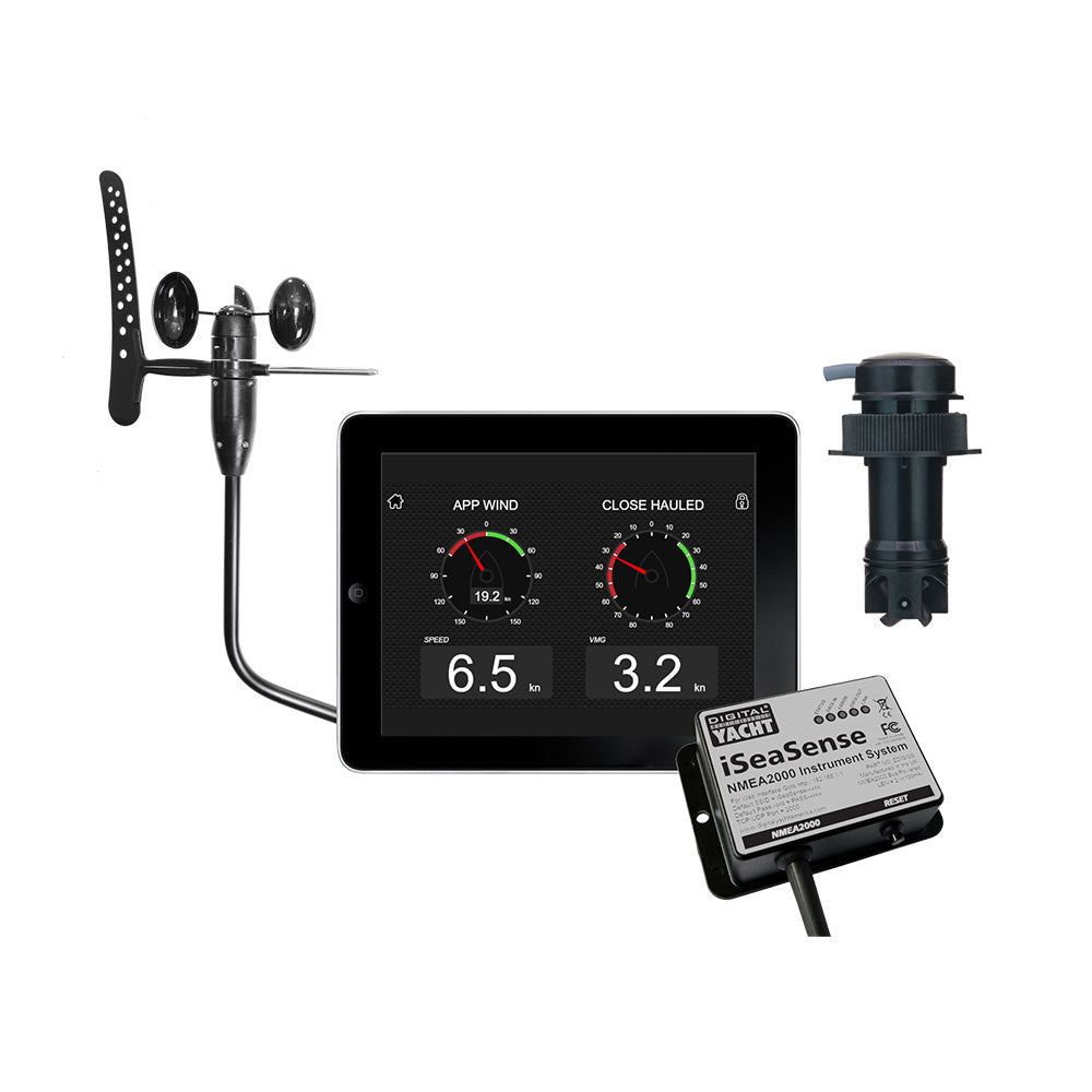 Digital Yacht iSeaSense Wireless Speed Depth Temp Pack Plus Wind [ZDIGISSPK2]