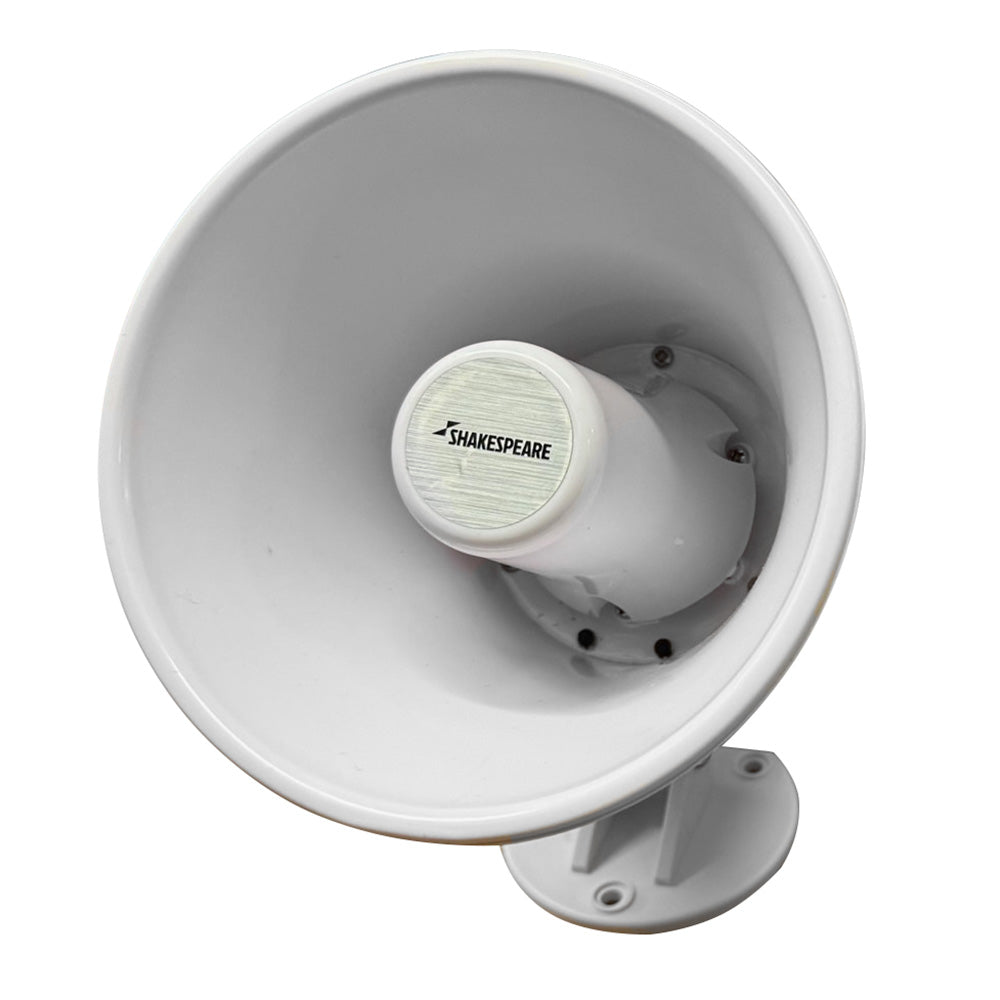 Shakespeare 15W 4-Ohm 5" Loud Hailer Speaker w/Bracket  Talkback - White [HS-5A]