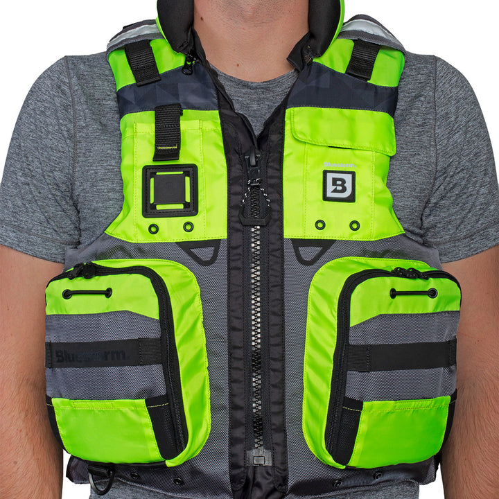 Bluestorm Classic Adult Fishing Life Jacket - Hi-Vis - L/XL [BS-70B-HVS-L/XL]