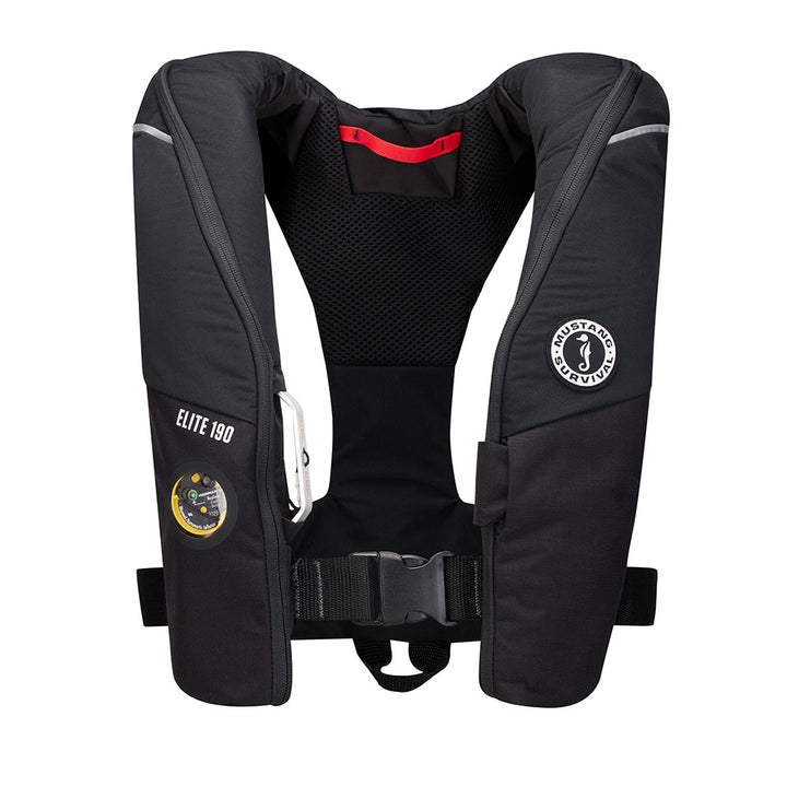 Mustang Elite 190 Offshore Inflatable PFD - Black [MD3170-13-0]