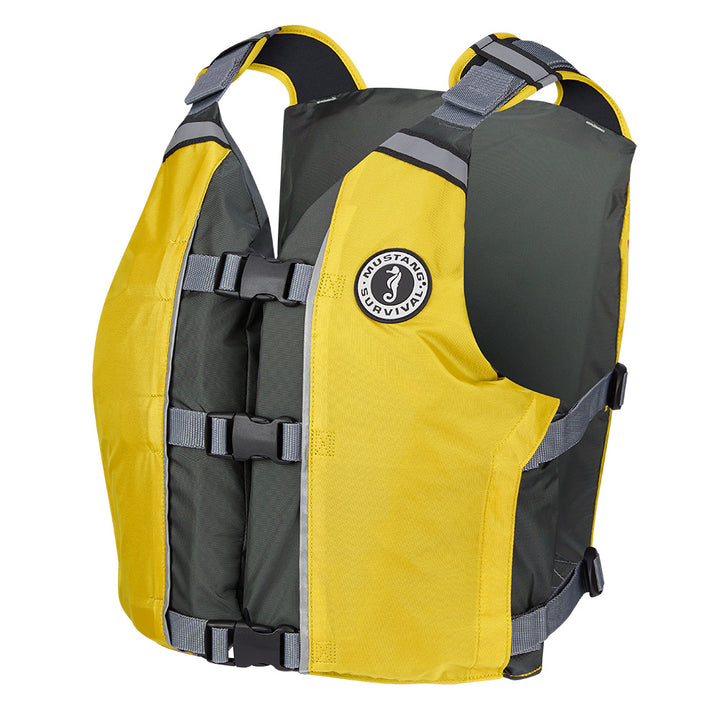 Mustang APF Foam Vest - Universal - Yellow/Grey [MV411102-222-0]