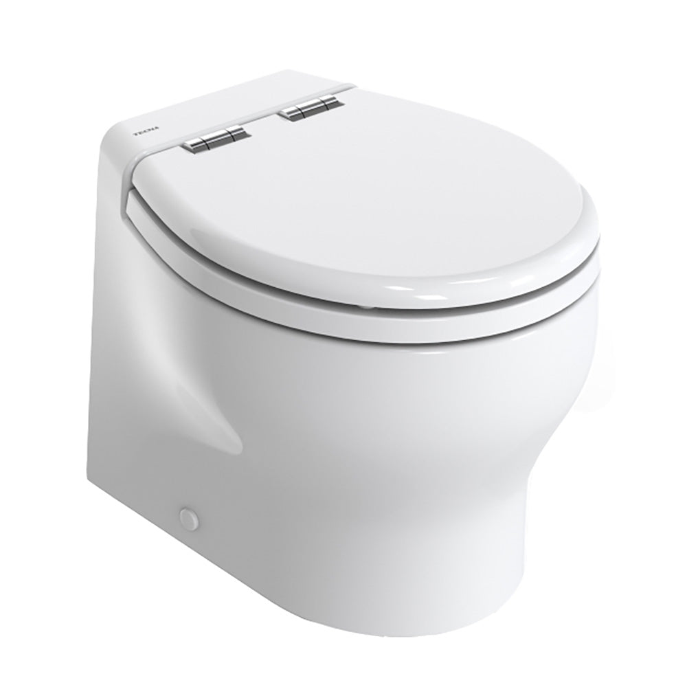 Thetford Silence 2G w/Wood Polyester Soft Close Seat  Standard Solenoid - Short, White, 12V [T-E2G012DW/D00C00]