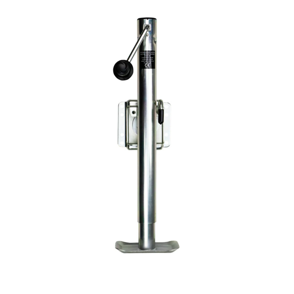 Powerwinch Saltwater Series Jack - 2500lb, Bolt-On, Flat Plate, Zinc 500+ HR Salt Spray [21600-J-2500-BF-Z-R]