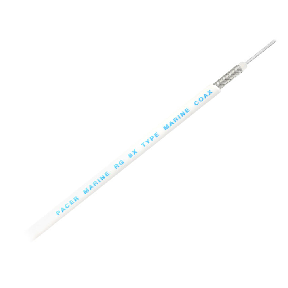 Pacer RG8XW Coax Cable - White - 200&