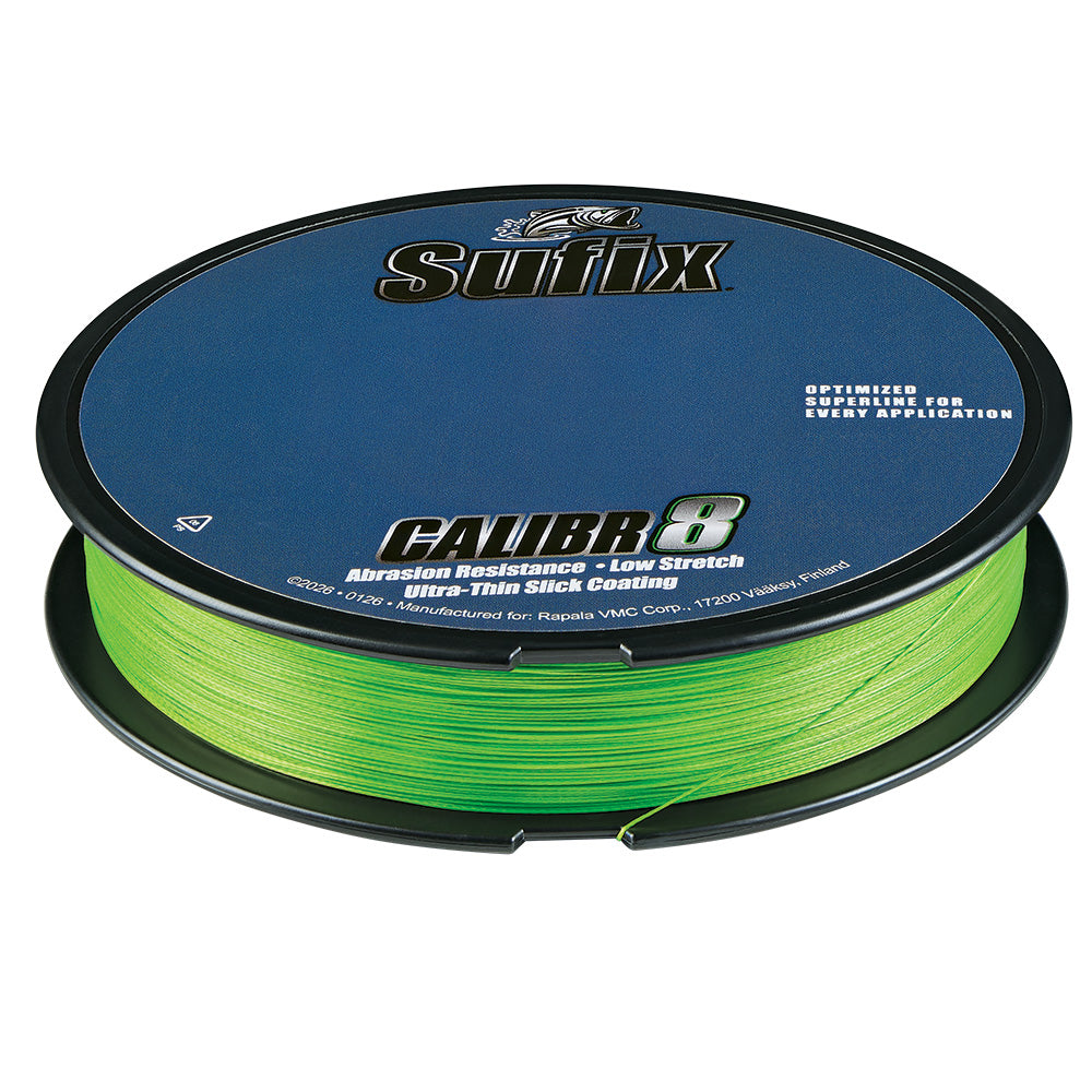 Sufix Calibr8 Braid 150yds 20lb - Neon Lime [694-020L]