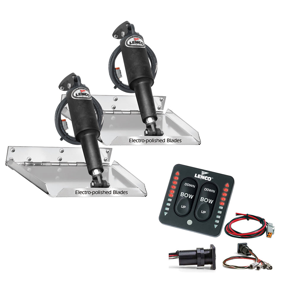 Lenco 18" x 14" Standard Performance Trim Tab Kit w/LED Indicator Switch Kit 12V [RT18X14I]