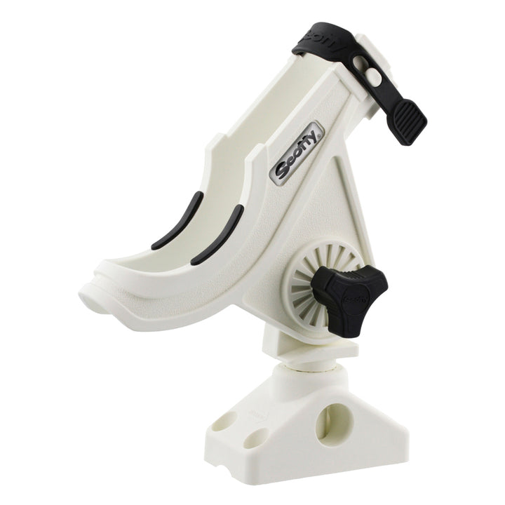 Scotty 280 Bait Caster/Spinning Rod Holder w/241 Deck/Side Mount - White [280-WH]