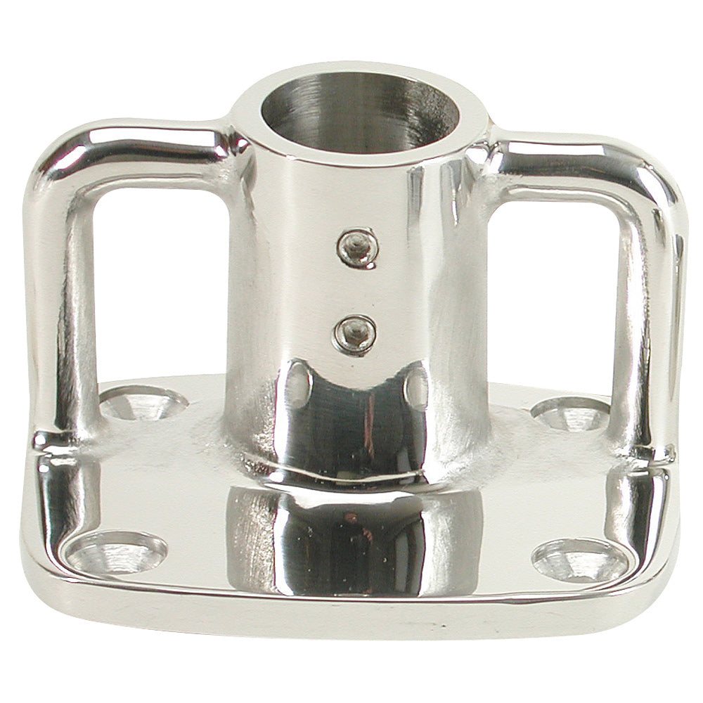 Whitecap 4 Degree Rectangular Base - 316 Stainless Steel - 3-1/2" x 3" [11901]