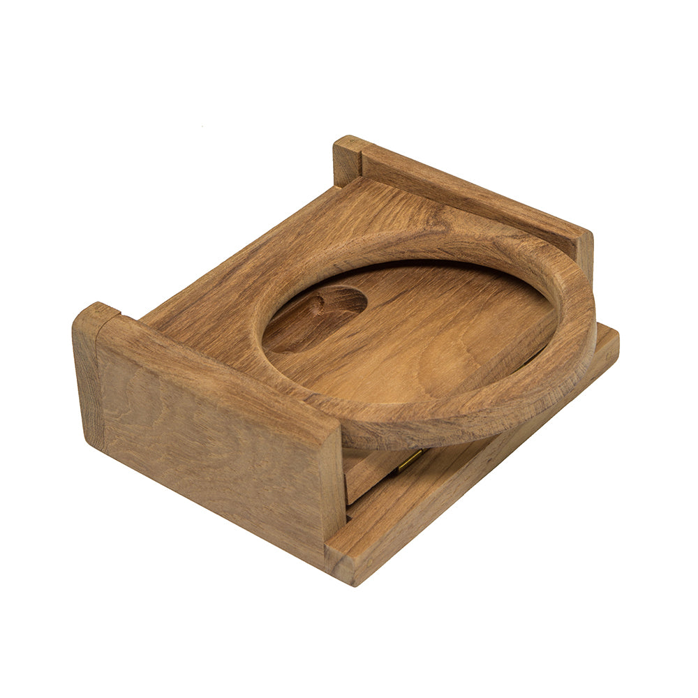 Whitecap Teak Folding Insulated Drink Holder [62602]