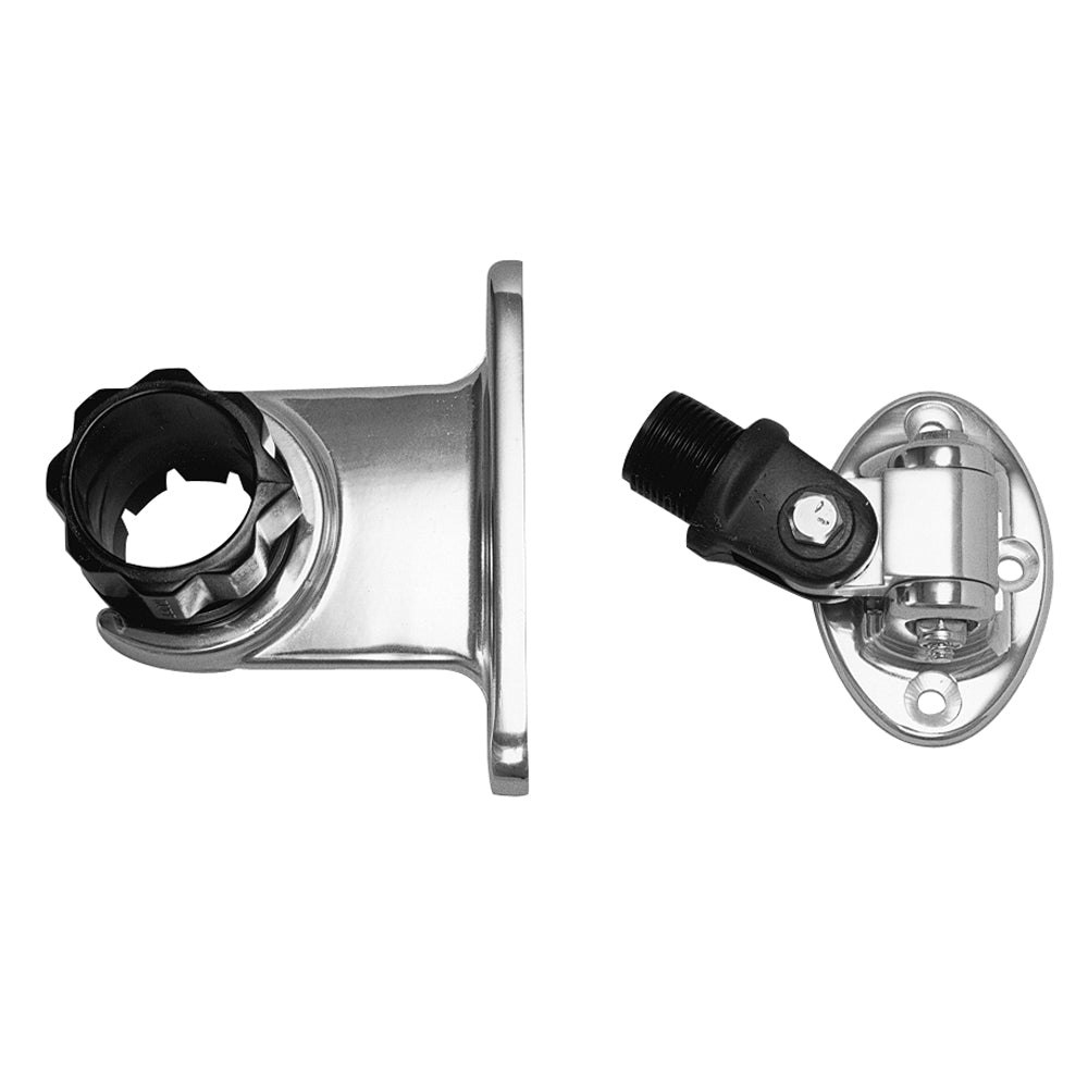 Rupp Standard Antenna Mount Support w/4-Way Base & 1.5" Collar [PAK-0001]