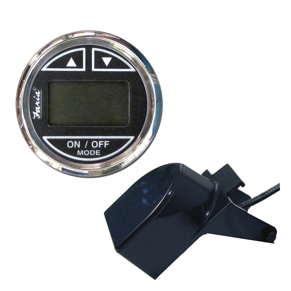 Faria Chesapeake Black 2" Depth Sounder w/Transom Mount Transducer [13750]