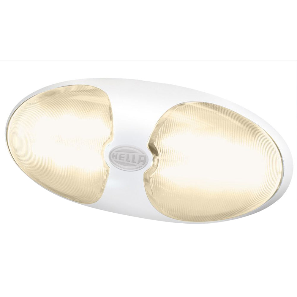 Hella Marine DuraLED 12 Interior/Exterior Lamp - Warm White LED - White Housing [959700701]