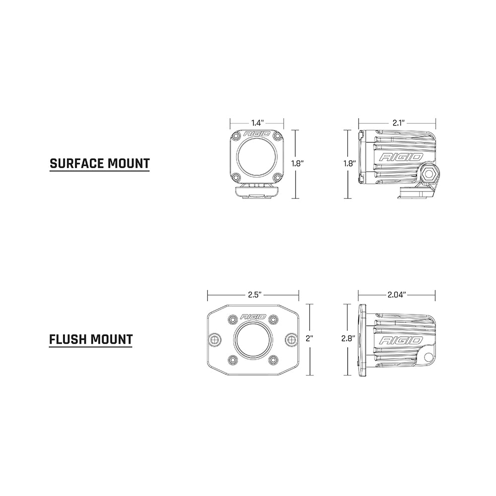 RIGID Industries Ignite Motorcycle Kit Spot - High/Low - Black [20731]