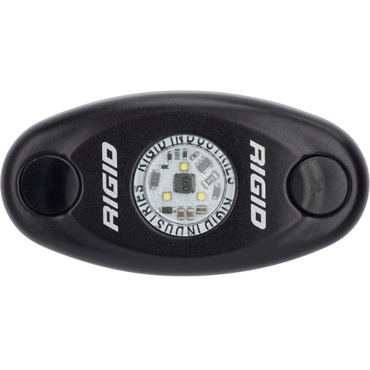 RIGID Industries A-Series Black Low Power LED Light - Single - Cool White [480033]