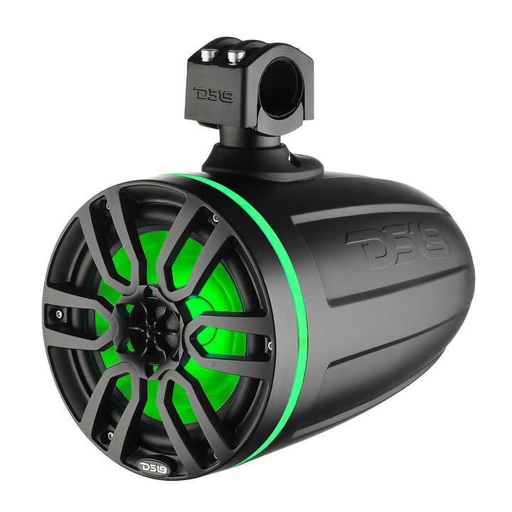 DS18 X Series HYDRO 6.5" Wakeboard Pod Tower Speaker w/RGB LED Lights - 300W - Matte Black [NXL-X6TP/BK]