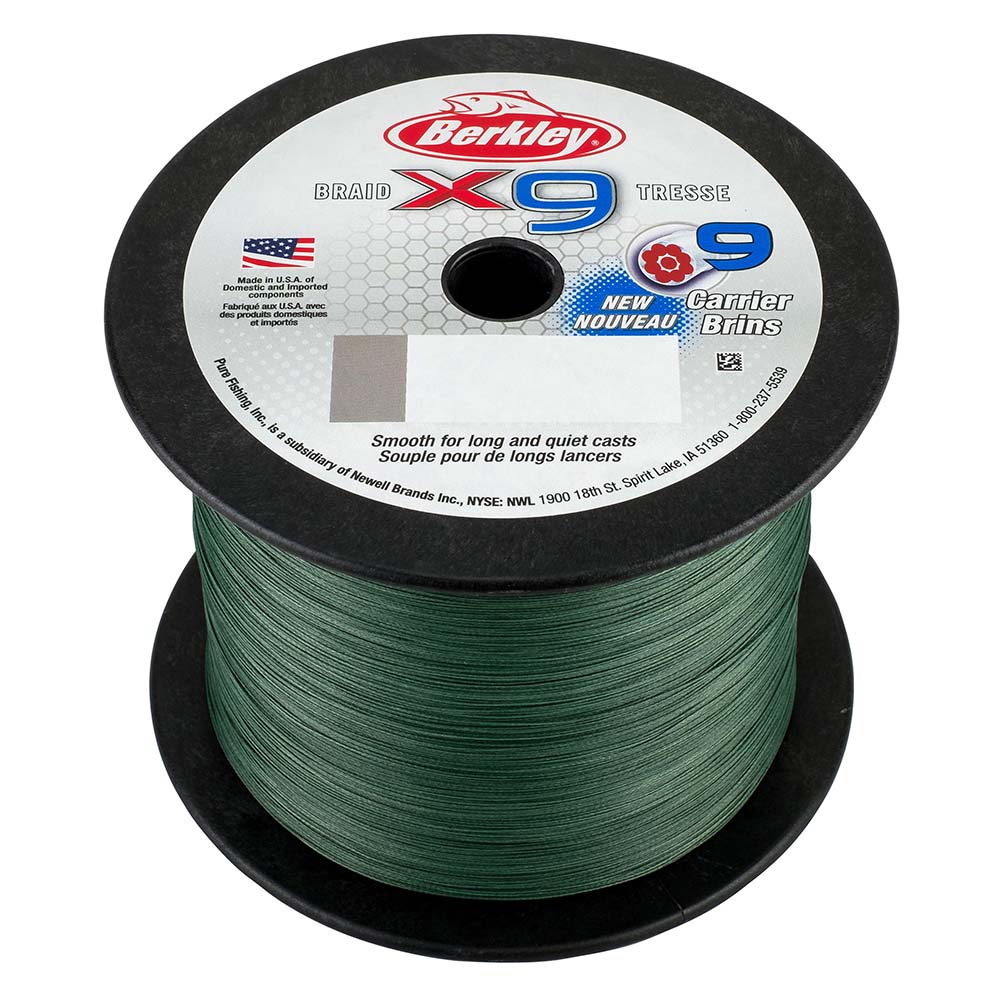 Berkley x9 Braid Low-Vis Green - 10lb - 2188 yds - X9BBK10-22 [1486836]