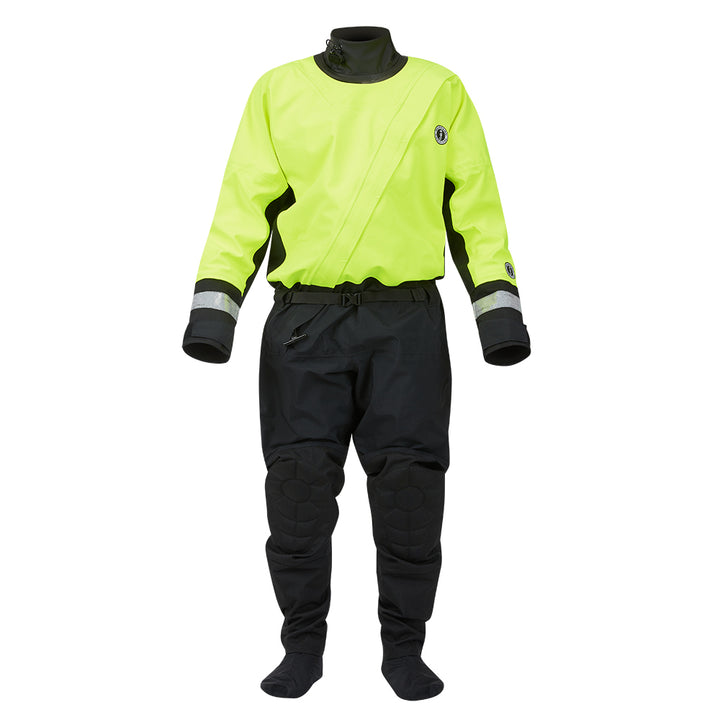 Mustang MSD576 Water Rescue Dry Suit - Fluorescent Yellow Green-Black - Large [MSD57602-251-L-101]